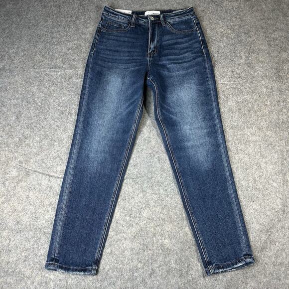 Vervet Erika Stretch Mom Jean Size 27 Medium Wash Blue Denim High Rise - Picture 1 of 10